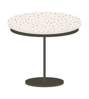 ronde metalen tafel vector