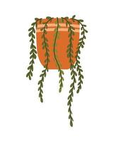 plant op pot vector