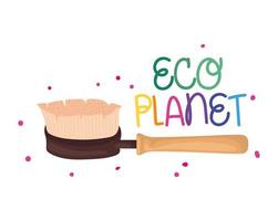 eco planeet label vector