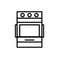 keuken accessoires vector lijn icoon