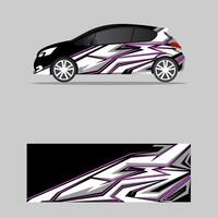 auto inpakken ontwerp vector busje sticker grafisch abstract lijn streep racing achtergrond ontwerpen