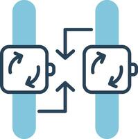 synchronisatie vector pictogram