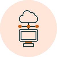 cloud computing vector icon