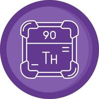 thorium solide Purper cirkel icoon vector