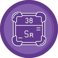 strontium solide Purper cirkel icoon vector