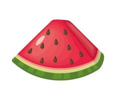 geïsoleerd watermeloenfruit vector