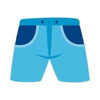 blauwe korte broek vector