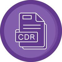 cdr solide Purper cirkel icoon vector