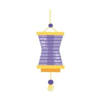 lila chinese lamp vector