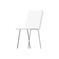 witte stoel meubels vector