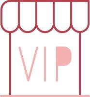 vip solide twee kleur icoon vector