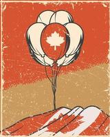 Canada vintage ansichtkaart vector