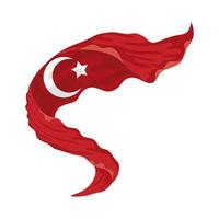 turks bannerpictogram vector