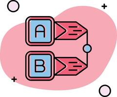 diagram uitgegleden icoon vector