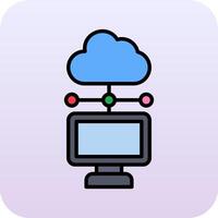 cloud computing vector icon