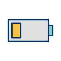 Lage batterij Vector pictogram