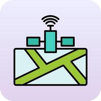 satelliet vector pictogram