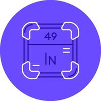 indium duo afstemmen kleur cirkel icoon vector