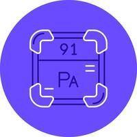 protactinium duo afstemmen kleur cirkel icoon vector