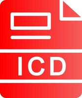 icd creatief icoon ontwerp vector