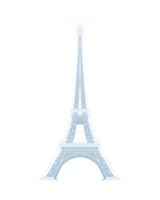 oriëntatiepunt van de Eiffeltoren vector