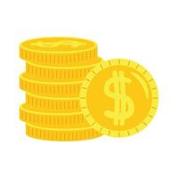 geld munten pictogrammen vector