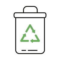 recycle afvalbak vector