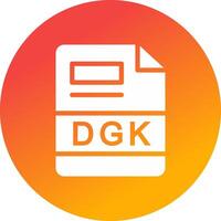 dgk creatief icoon ontwerp vector