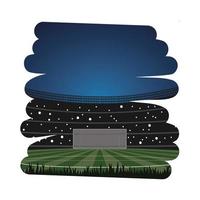 voetbalstadion scène vector