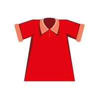 rood shirt sport vector