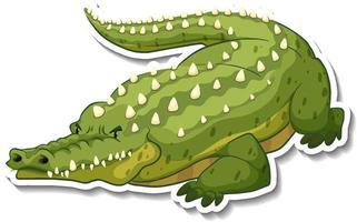 krokodil wilde dieren cartoon sticker vector