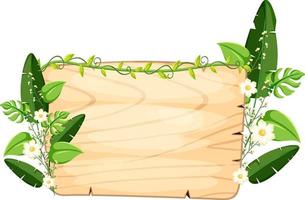 eenvoudige planten en bladeren frame banner vector