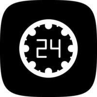 24 uren creatief icoon ontwerp vector