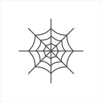 printspider web pictogram vector lijn op witte achtergrondafbeelding voor web, presentatie, logo, pictogram symbool.