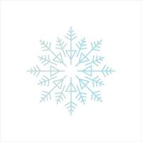 sneeuwvlok pictogram vector lijn op witte achtergrondafbeelding voor web, presentatie, logo, pictogram symbool.