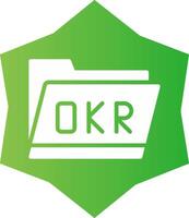 okr map creatief icoon ontwerp vector