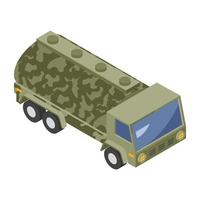 militaire vrachtwagenconcepten vector