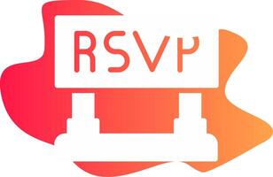 RSVP creatief icoon ontwerp vector