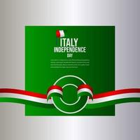 italië onafhankelijkheidsdag viering vector sjabloon ontwerp illustratie