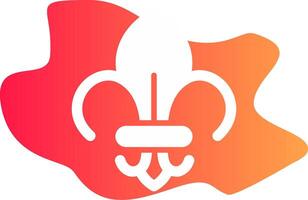 fleur de lis creatief icoon ontwerp vector