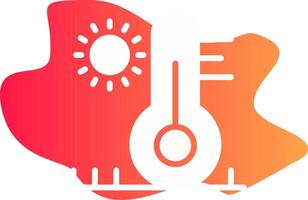 hoog temperatuur creatief icoon ontwerp vector