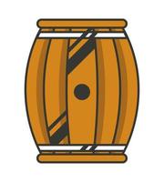 bier houten vat vector