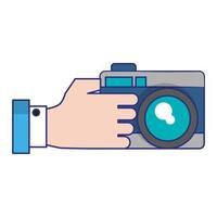 fotografische camera-icoontje vector