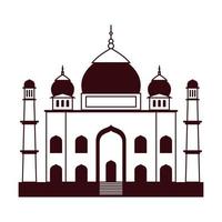 Taj Mahal-tempel vector