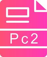 pc2 creatief icoon ontwerp vector
