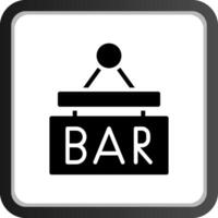 bar teken bord creatief icoon ontwerp vector