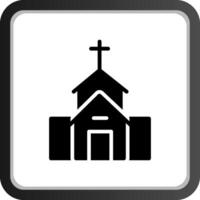 kerk creatief icoon ontwerp vector