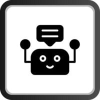 Chatbot creatief icoon ontwerp vector