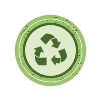 milieubadge recyclen vector