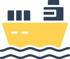 lading schip creatief icoon ontwerp vector